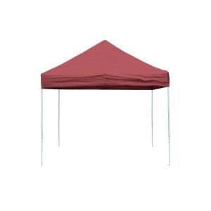 ShelterLogic Pro Series 10 ft. x 10 ft. Red Straight Leg Pop Up Canopy 22561