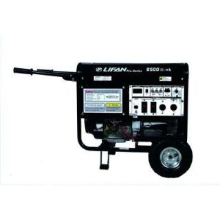 LIFAN Pro Series 8,500 Watt 15 HP 420 cc GFCI Gasoline Powered Contractor Generator LF8500iE wk
