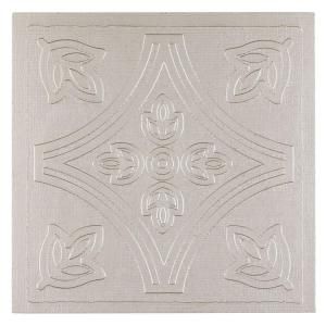 Vinyl 4 in x 4 in Self Sticking Silver Wall/Decorative Wall Tile (27 Tiles Per Box) WTV301MT10