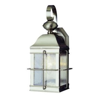 Filament Design Stewart 1 Light Outdoor Brushed Nickel Incandescent Wall Lantern CLI WUP6246286