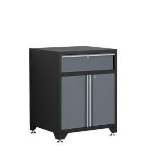 NewAge Products Pro Series 34.5 in. H x 28 in. W x 24 in. D Welded 18 gauge Steel Base Cabinet with 2 Doors and 1 Drawer 31203