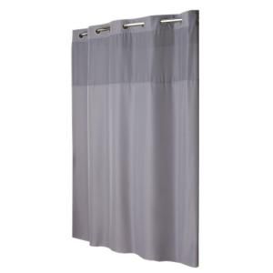 Hookless Shower Curtain Mystery with Liner in Frost Grey RBH40MY408