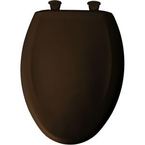 BEMIS Slow Close STA TITE Elongated Closed Front Toilet Seat in Americana Brown 1200SLOWT 168