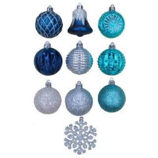Martha Stewart Living Holiday Frost 2 in. Christmas Ornaments (101 Pack) TSS 31052C