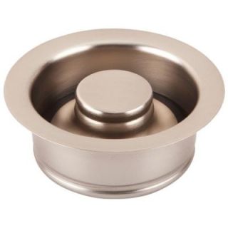 ECOSINKS 3 1/2 in. Disposal Flange Drain with Stopper in Satin Nickel Finish GD35 N