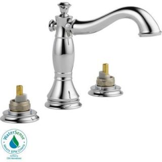 Delta Cassidy 8 in. 2 Handle High Arc Bathroom Faucet in Chrome   Less Handles 3597LF MPU LHP