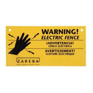 Zareba Electric Fence Warning Sign (3 Pack) WS3
