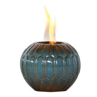 Pacific Decor Geometric Fire Pot in Blue 55124