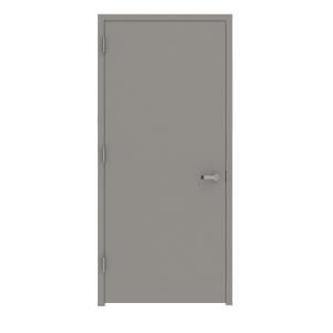 L.I.F Industries 30 in. x 80 in. Gray Flush Entrance Right Hand Fire Proof Door Unit with Welded Frame UWE3080R