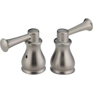 Pair of Orleans Lever Handles in Stainless Steel for Roman Tub Faucets H669SS