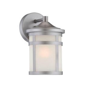 Acclaim Lighting Visage Collection Wall Mount 1 Light Outdoor Brushed Silver Light Fixture 4714BS
