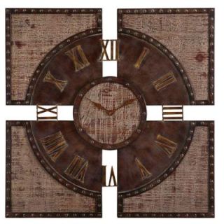 Global Direct 29 7/8 in. Square Paneled Wall Clock DISCONTINUED 06679