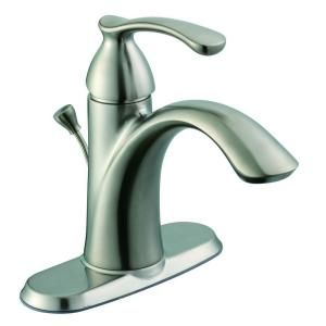 Glacier Bay Edgewood 4 in. Single Handle Bathroom Faucet in Brushed Nickel 67192 6004