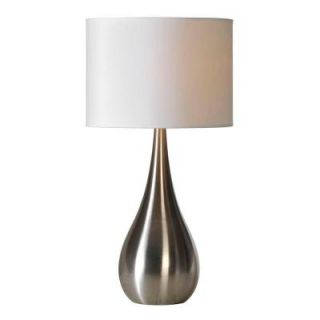 Illumine Luna 26 in. Stainless Steel Incandescent Table Lamp CLI DF49528322