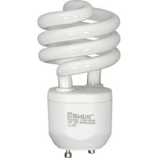Maxlite 75W Equivalent Soft White (2700K) Spiral CFL Light Bulb MLS18GUWW