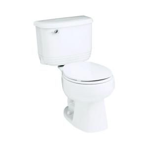 Sterling Plumbing Riverton 2 piece 1.6 GPF Round Toilet in White 402502 0