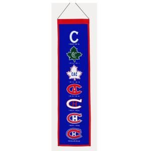 Winning Streak 8 in. x 32 in. NHL License Montreal Canadiens Heritage Team Banner 139758