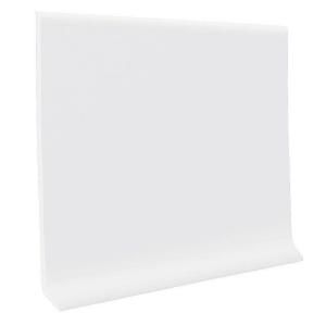 ROPPE Snow 4 in. x 240 in. x .080 in. Wall Base Vinyl Self Stick Cove HC40C54S161