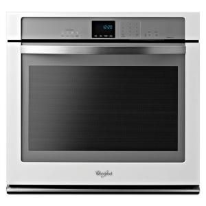Whirlpool Gold 30 in. Single Electric Wall Oven Self Cleaning with Convection in White Ice WOS92EC0AH