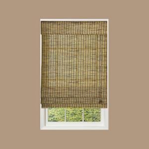 Radiance Burnt Bamboo Roman Shade, 64 in. Length (Price Varies by Size) 0108830