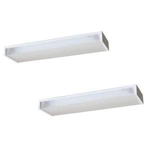 Radionic Hi Tech Inc. Wrap 24 in. Low Profile White Fluorescent Fixture (2 Pack) W217 2