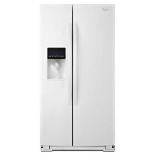 Whirlpool 26.5 cu. ft. Side by Side Refrigerator in White WRS537SIAW