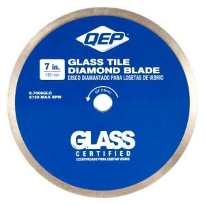 QEP 7 in. Glass Tile Diamond Blade for Wet Tile Saws 6 7006GLQ