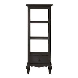 Home Decorators Collection Camille 16 in. W Storage with Drawer in Antique Black 0571900210