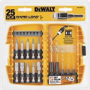 DEWALT Rapid Load Accessory Set (25 Piece) DWA13RD25