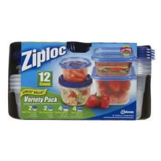 Ziploc 8 oz., 16 oz., 20 oz., 32 oz. Plastic Storage Containers Variety Lids (16 per Pack) (6 per Carton) 70026