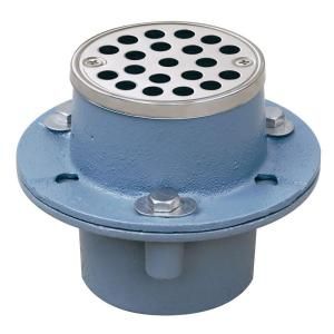 Sioux Chief 2 in. Cast Iron Shower Drain with Strainer 821 2INS