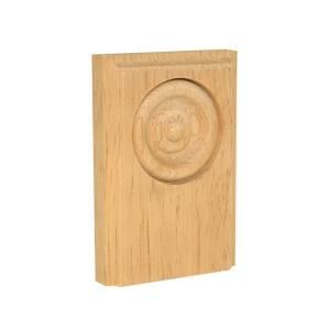 American Wood Moulding 5 1/2 in. x 3 3/4 in. x 7/8 in. Solid Pine Plinth Block PLINTH PINE