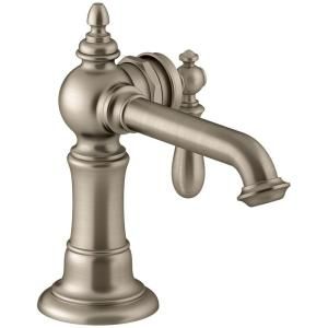 KOHLER Artifacts Single Hole 1 Handle Bathroom Faucet in Vibrant Brushed Bronze K 72762 9M BV