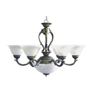Marquis Lighting 8 Light Ceiling Pewter Gold Incandescent Chandelier CLI QU8906 109 1 PG