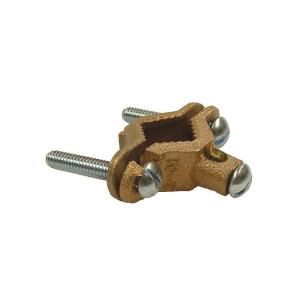 Raco 1 1/4 in. to 2 in. Pipe Size Ground Clamp for Bare Ground Wires Bronze Alloy (25 Pack) 2505