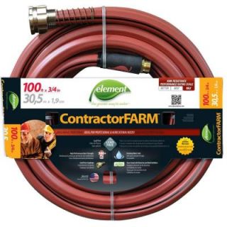 Element Contractor Farm 3/4 in. x 100 ft. Lead Free Water Hose ELCF34100CC