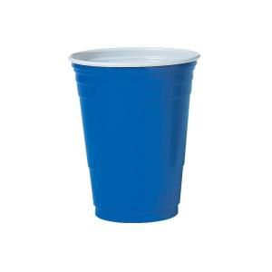 SOLO Plastic Party Cold Drink Cups, 16 oz., Blue, 1000 Per Case SCC P16BRL
