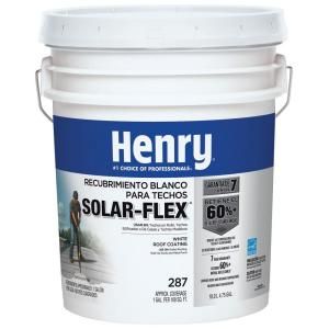 Henry 287ES 4.75 Gal. Spanish Label White Roof Coating HE287ES018