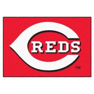 FANMATS Cincinnati Reds 1 ft. 7 in. x 2 ft. 6 in. Accent Rug 6475.0