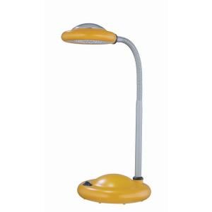 Illumine Designer Collection 16 in. Silver Desk Lamp with Yellow Acrylic Shade CLI LS 21616YLW