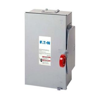 Eaton 100 Amp 120/240 Volt 24,000 Watt Non Fused General Duty Double Throw Safety Switch DT223URH N