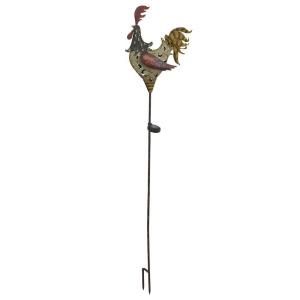 Eglo Outdoor Solar Rooster Stake Multi Color LED Light 47745