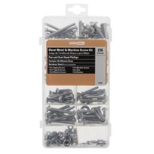 Stainless Steel Sheet Metal and Machine Screw Kit (226 Piece) 800814