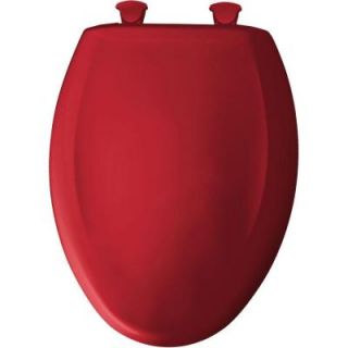BEMIS Slow Close STA TITE Elongated Closed Front Toilet Seat in Red 1200SLOWT 153