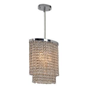 Worldwide Lighting Prism Collection 3 Light Chrome Chandelier DISCONTINUED W83759C10