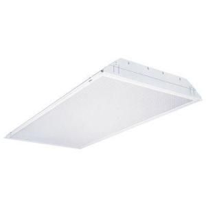 Lithonia Lighting 2 ft. x 4 ft. 3 Light Grid Ceiling White Multi Volt T8 Fluorescent Troffer Pre Wired and Lamped 2GT8 3 32 A12MVOLT1/3GEB10ISPWS1836LP735