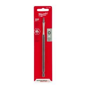 Milwaukee 6 in. #2 Square Recess Shockwave Driver Bit 48 32 4805