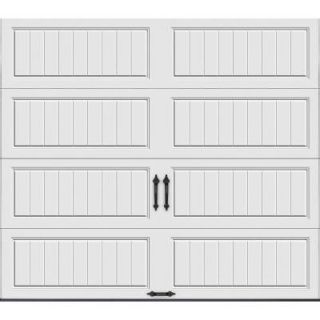 Clopay Gallery Collection 8 ft. x 7 ft. 18.4 R Value Intellicore Insulated Solid White Garage Door GR2LU_SW_SOL