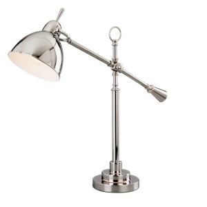 Hampton Bay 26.25 in. Chrome Table Lamp with Metal Shade EHR0501