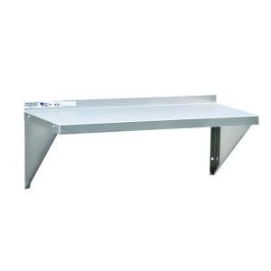 New Age Industrial 12 in. D x 60 in. L 12 Gauge Solid Aluminum Wall Shelf 1127A